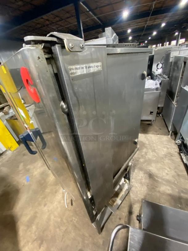 Cleveland Range ConvoTherm Series Commercial Stainless Steel Natural Gas Powered Combination Oven! With Built In Pan Holding Rack! With Single Undershelf Equipment Stand! On Legs! - Image 2 of 8