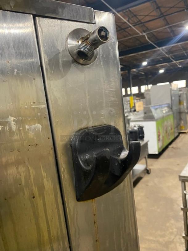 Cleveland Range ConvoTherm Series Commercial Stainless Steel Natural Gas Powered Combination Oven! With Built In Pan Holding Rack! With Single Undershelf Equipment Stand! On Legs! - Image 7 of 8
