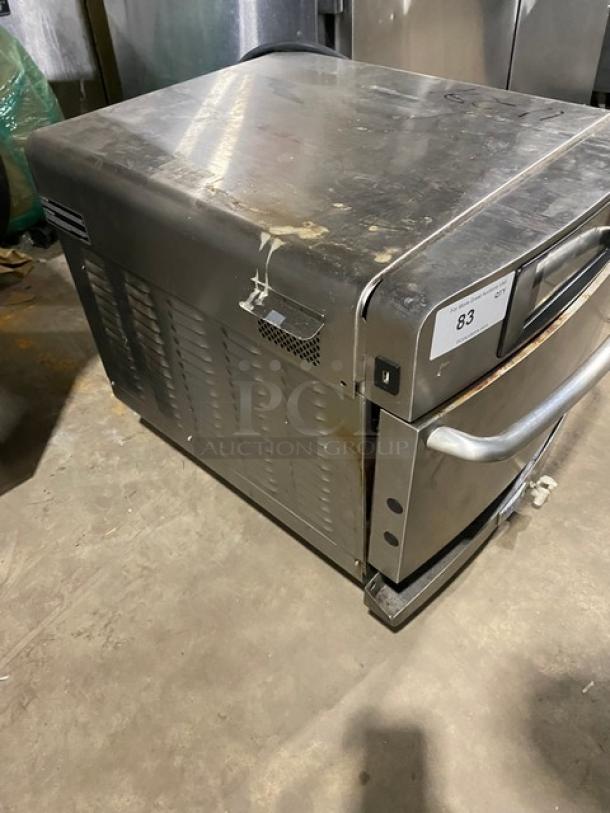 TurboChef! 2022 Late Model! Bullet Series Commercial Stainless Steel Electric Powered Countertop Ventless High-Speed Rapid Cook Oven! With One-Touch Controls! Model: Encore2 SN: ENC3TD36095! 208/240V 1 Phase! On Legs! - Image 2 of 8