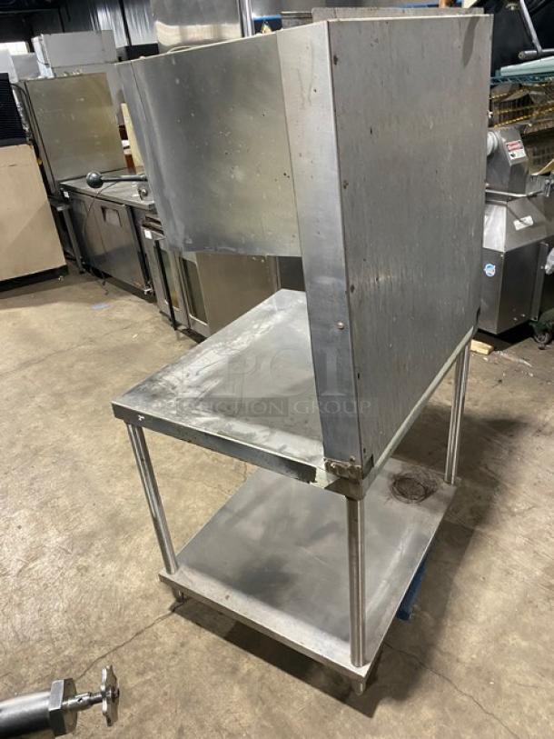 Garland Commercial Stainless Steel Natural Gas Powered Overhead Salamander Broiler/Cheese Melter! With Single Undershelf Worktop Table! On Legs! - Image 3 of 9