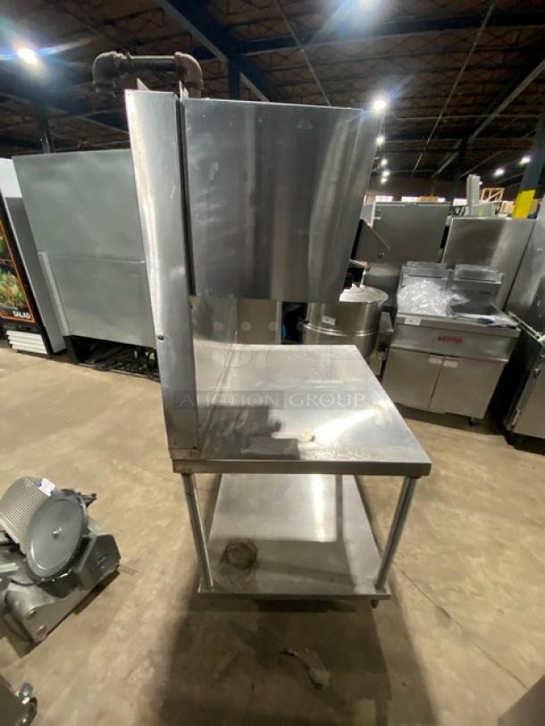 Garland Commercial Stainless Steel Natural Gas Powered Overhead Salamander Broiler/Cheese Melter! With Single Undershelf Worktop Table! On Legs! - Image 4 of 9