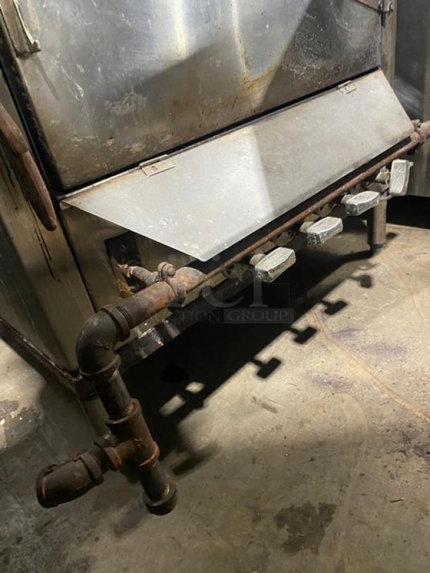 L & J Commercial Stainless Steel Natural Gas Powered Smokehouse! On Legs! - Image 7 of 7