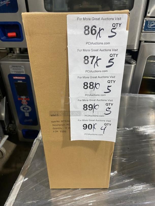 BRAND NEW! Winco Commercial Clear Polycarbonate4" Deep 1/6 Size Food Pan! Model: SP7604! 5X Your Bid! - Image 1 of 6