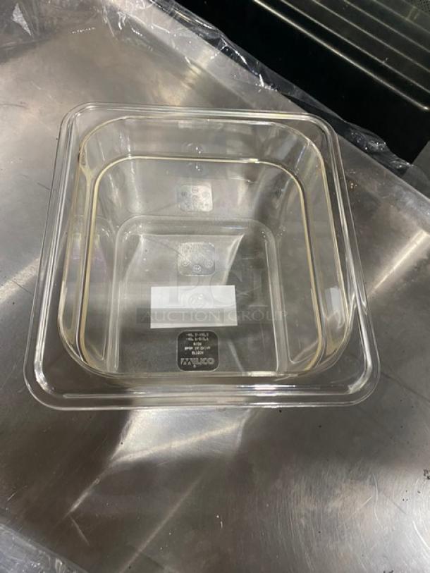 BRAND NEW! Winco Commercial Clear Polycarbonate4" Deep 1/6 Size Food Pan! Model: SP7604! 5X Your Bid! - Image 3 of 6