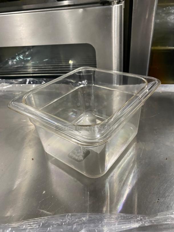 BRAND NEW! Winco Commercial Clear Polycarbonate4" Deep 1/6 Size Food Pan! Model: SP7604! 5X Your Bid! - Image 6 of 6
