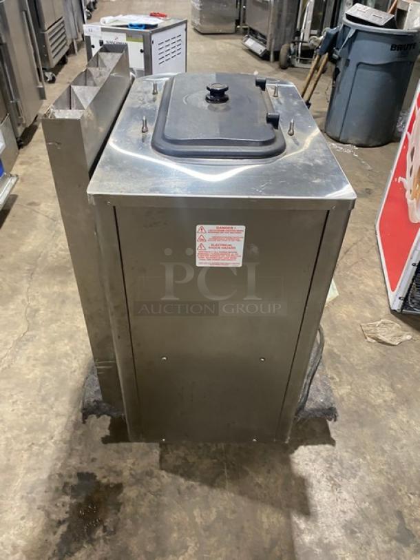 Taylor Commercial Stainless Steel Electric Powered Countertop Single Flavor Soft Serve Ice Cream/Frozen Yogurt Machine! With Single Hopper! Model: C707-33 SN: K8085397! 208-230V 3 Phase! - Image 3 of 8