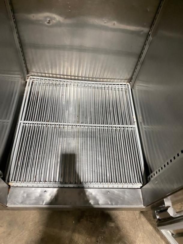 Victory Commercial Stainless Steel Solid Single Door Reach In Freezer! With Poly Coated Wire Rack! On Legs! - Image 6 of 9