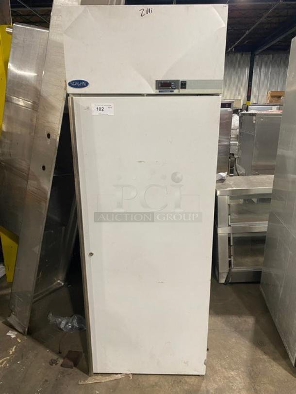 Norlake Commercial White Single Door Reach In Storage Freezer! With Poly Coated Wire Rack! Model: MSXF211WWW/8 SN: 04040822! 115/208-230V! - Image 1 of 8