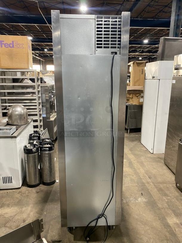 Traulsen Commercial Stainless Steel Solid Half Door Single Section Reach In Refrigerator! With Wired Racks! Model: AHT132DUT-HHS SN: 22K03632! 115V 1 Phase! On Casters! - Image 2 of 9