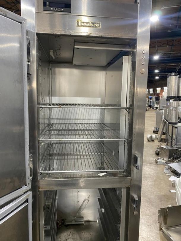 Traulsen Commercial Stainless Steel Solid Half Door Single Section Reach In Refrigerator! With Wired Racks! Model: AHT132DUT-HHS SN: 22K03632! 115V 1 Phase! On Casters! - Image 5 of 9
