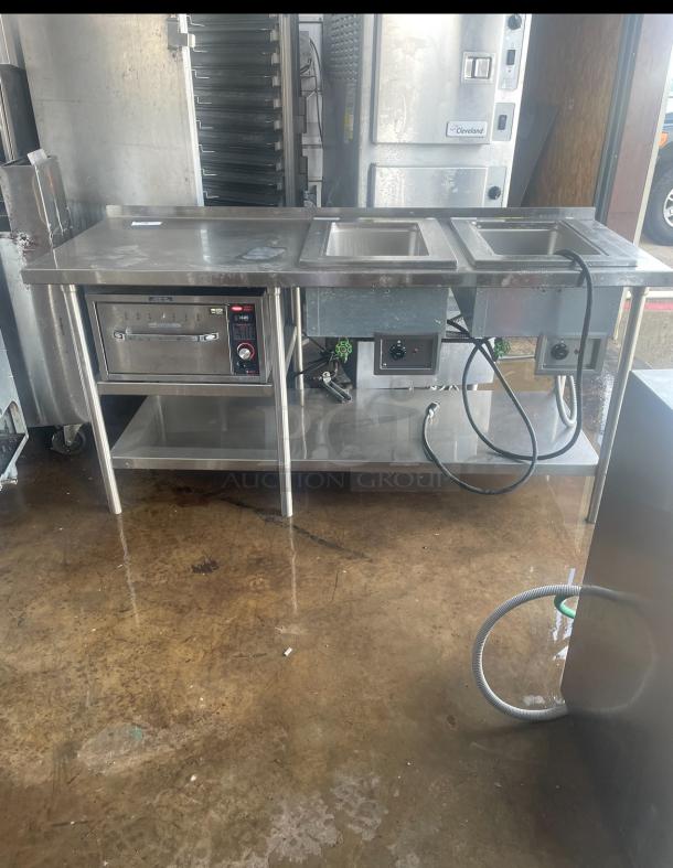 STEAM TABLE w/ DRAWER WARMER. - Image 1 of 7