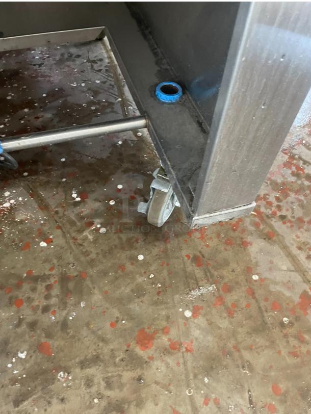 CUSTOM MADE, STAINLESS STEEL COUNTER/ w DRAWER on CASTERS/ 120 VOLTS - Image 2 of 5