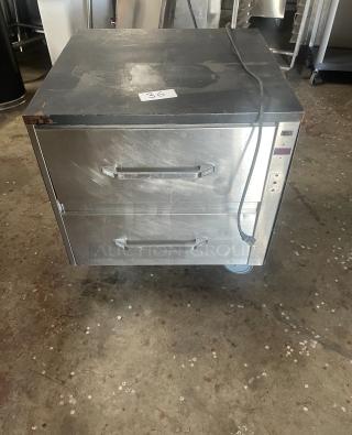 HATCO WARMER, 2 DRAWERS, NOT TESTED.