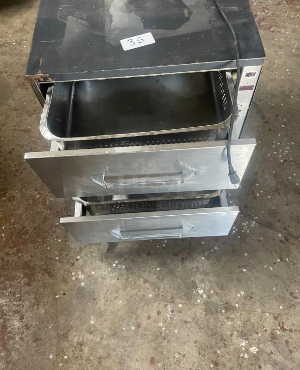 HATCO WARMER, 2 DRAWERS, NOT TESTED. - Image 3 of 7