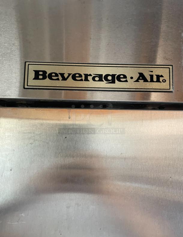 BEVERAGE AIR 2 DOOR REFRIGERATOR, ON CASTERS. - Image 2 of 7