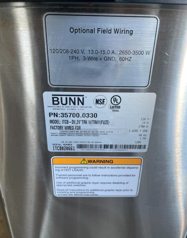 ICE TEA MAKER, BUNN - Image 6 of 7