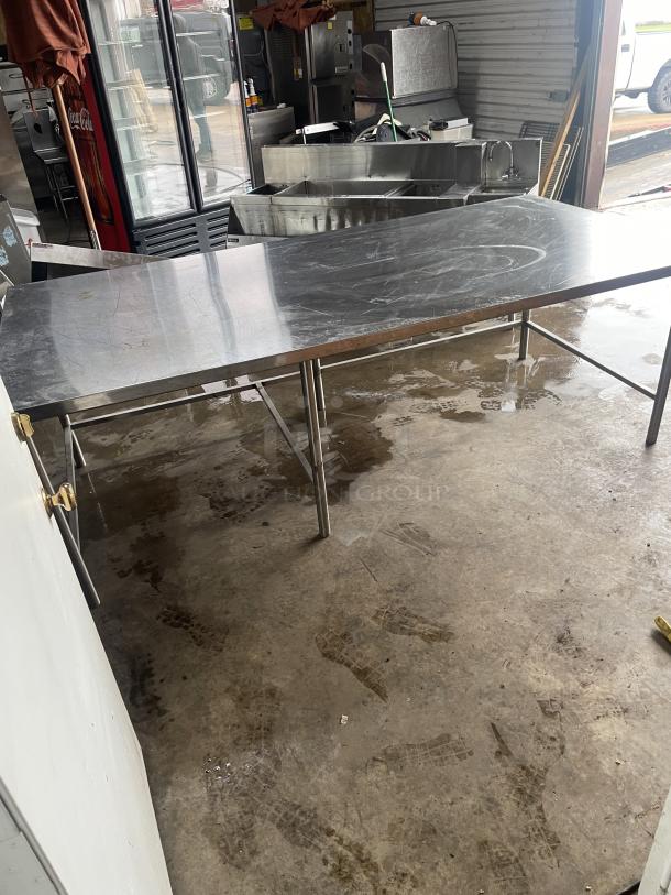 HEAVY DUTY STAINLESS STEEL TABLE - Image 2 of 3
