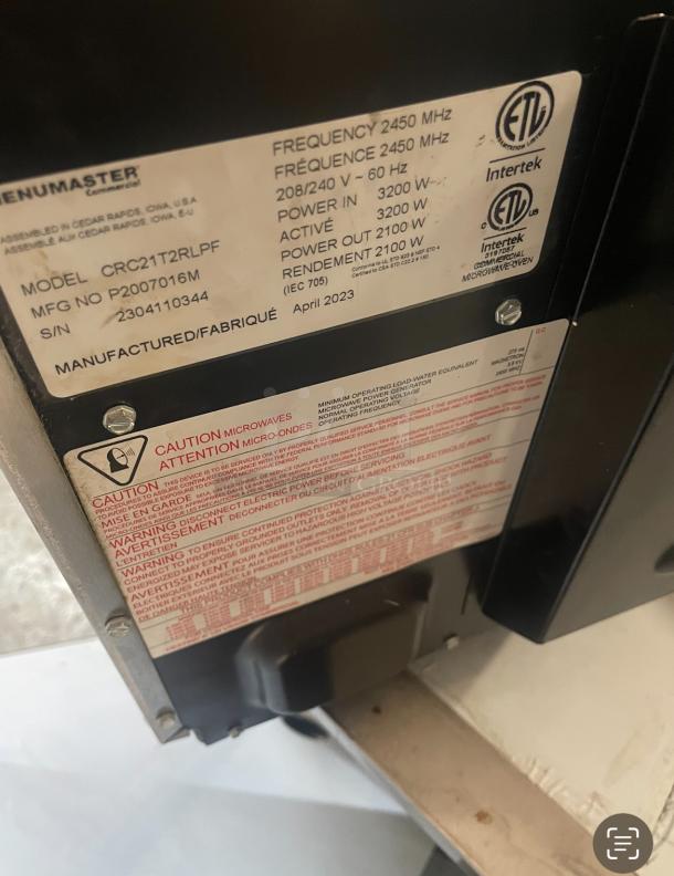MICROWAVE, 120 Volts - Image 5 of 5