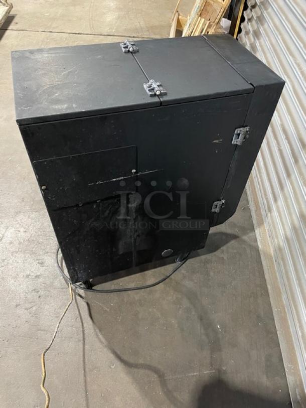 Bunn Commercial Black Electric Powered Countertop Triple Flavor Hot Chocolate/Cappuccino Hot Beverage Machine! With 3 Poly Hoppers! With Push Button Controls & LED Display Box! On Legs! - Image 4 of 9