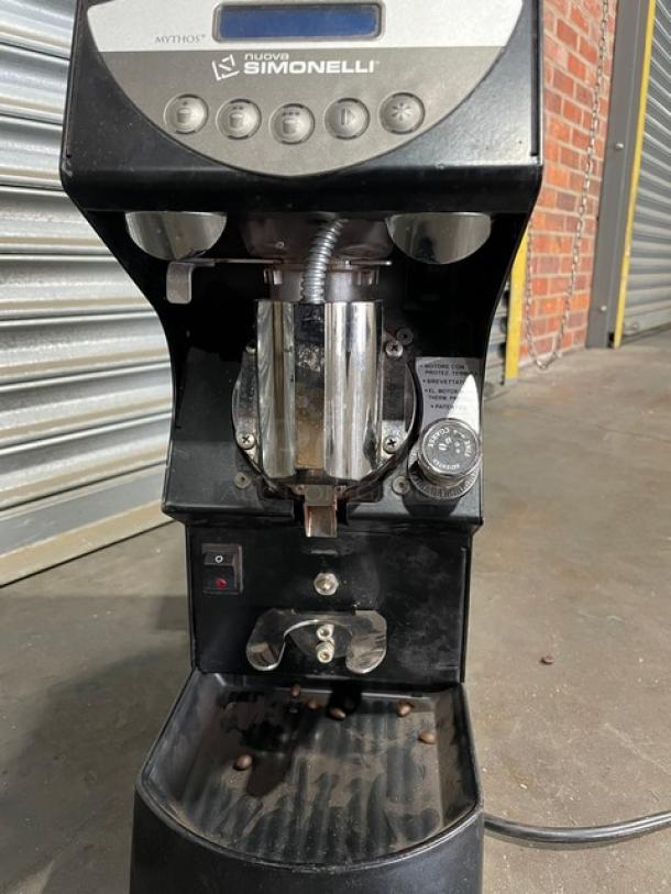 Simonelli Mythos Clima Pro Series Commercial Electric Powered Countertop 3 Lb. Espresso Grinder! With Bean Hopper! - Image 5 of 8