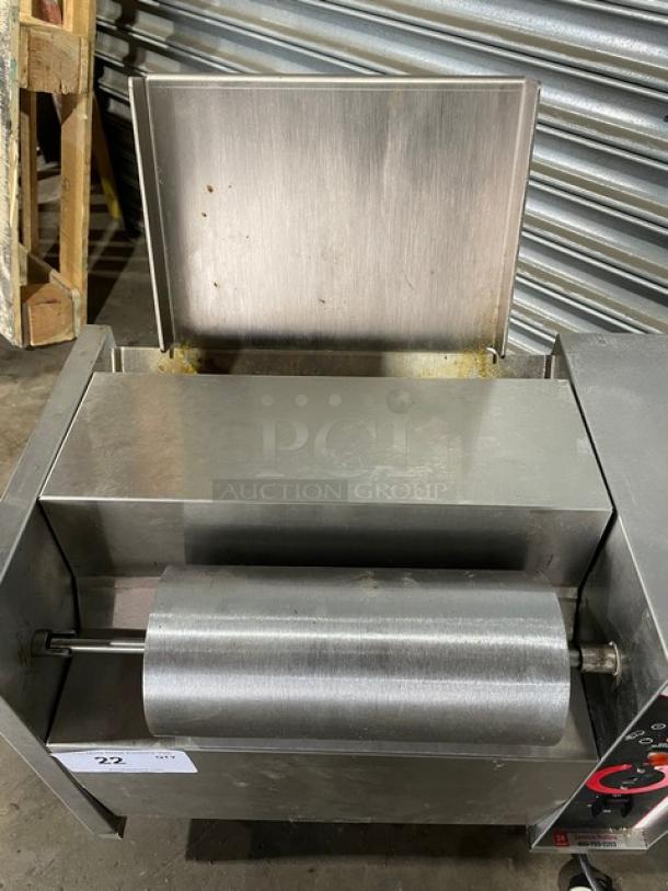 APW Wyott Commercial Stainless Steel Electric Powered Countertop Vertical Conveyor Bun Grill/Toaster! Model: M-95-2 SN: M9520821A0040! 208V 1 Phase! On Legs! - Image 5 of 9