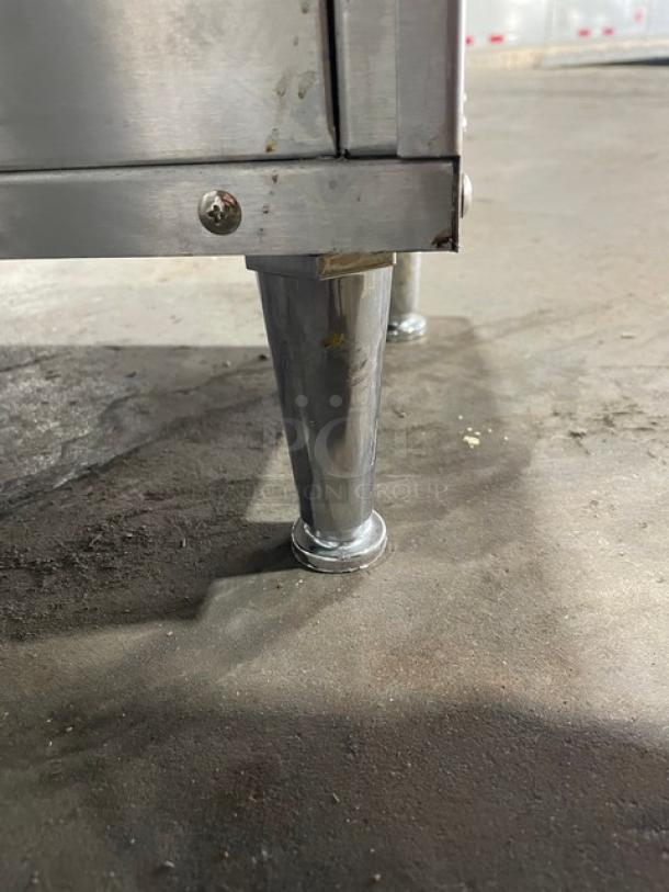 APW Wyott Commercial Stainless Steel Electric Powered Countertop Vertical Conveyor Bun Grill/Toaster! Model: M-95-2 SN: M9520821A0040! 208V 1 Phase! On Legs! - Image 9 of 9