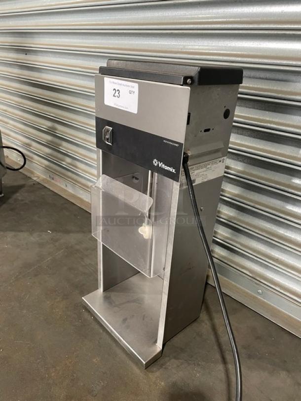 Vitamix Commercial Stainless Steel Electric Powered Countertop Frozen Dessert Mix'n Machine! With Splash Guard! Model: VM0800! 120V! - Image 2 of 8