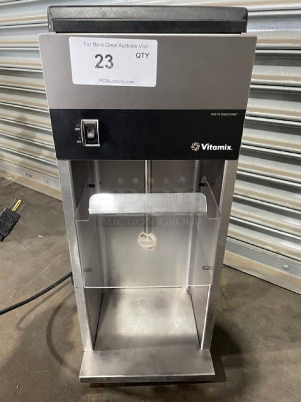 Vitamix Commercial Stainless Steel Electric Powered Countertop Frozen Dessert Mix'n Machine! With Splash Guard! Model: VM0800! 120V! - Image 5 of 8