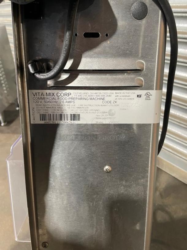 Vitamix Commercial Stainless Steel Electric Powered Countertop Frozen Dessert Mix'n Machine! With Splash Guard! Model: VM0800! 120V! - Image 7 of 8