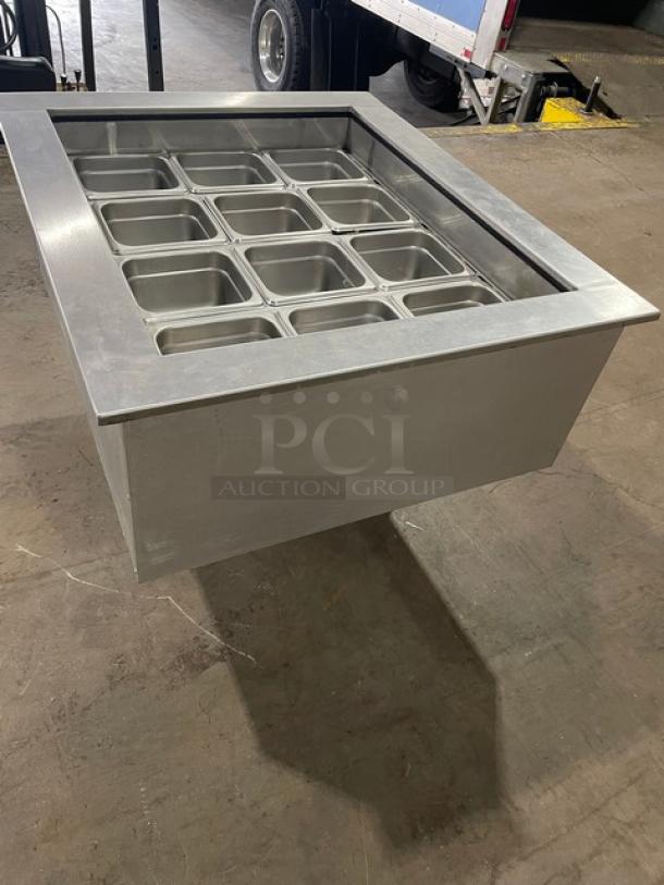 Nice! LATE MODEL! APW Wyott Commercial Stainless Steel Electric Powered Refrigerated Drop-In Cold Food Well! With Hotel/Steamtable Pans! Model: CW-2 SN: 200091105001! 115V 1 Phase! - Image 2 of 8