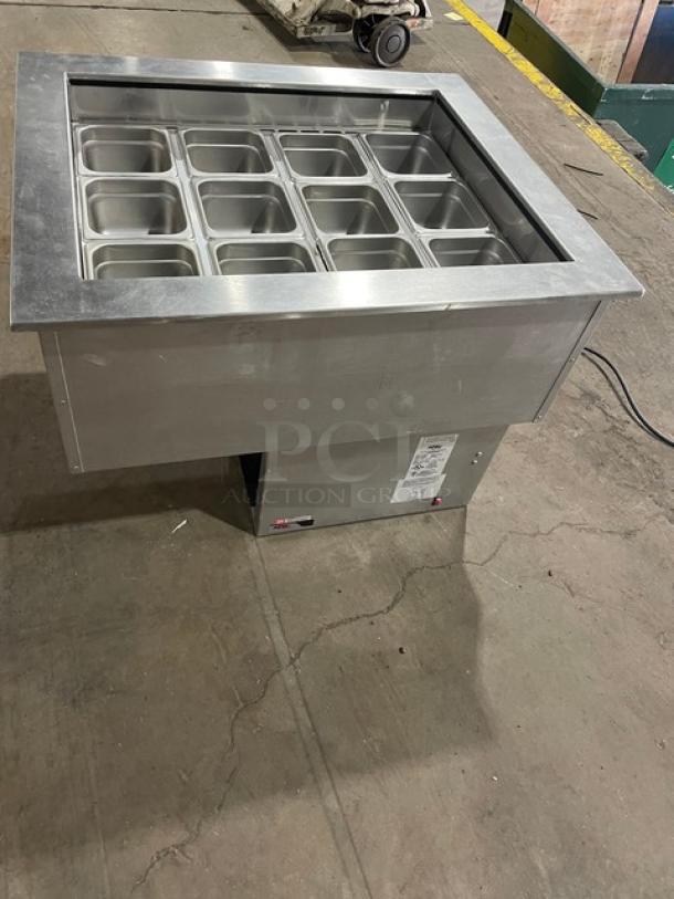 Nice! LATE MODEL! APW Wyott Commercial Stainless Steel Electric Powered Refrigerated Drop-In Cold Food Well! With Hotel/Steamtable Pans! Model: CW-2 SN: 200091105001! 115V 1 Phase! - Image 3 of 8