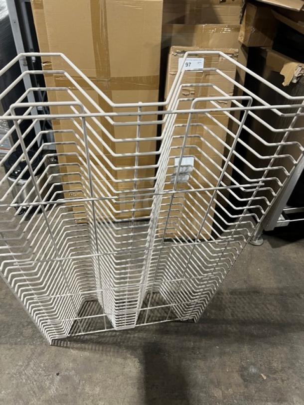 Metro Commercial White Poly Coated Drying Rack! - Image 4 of 4