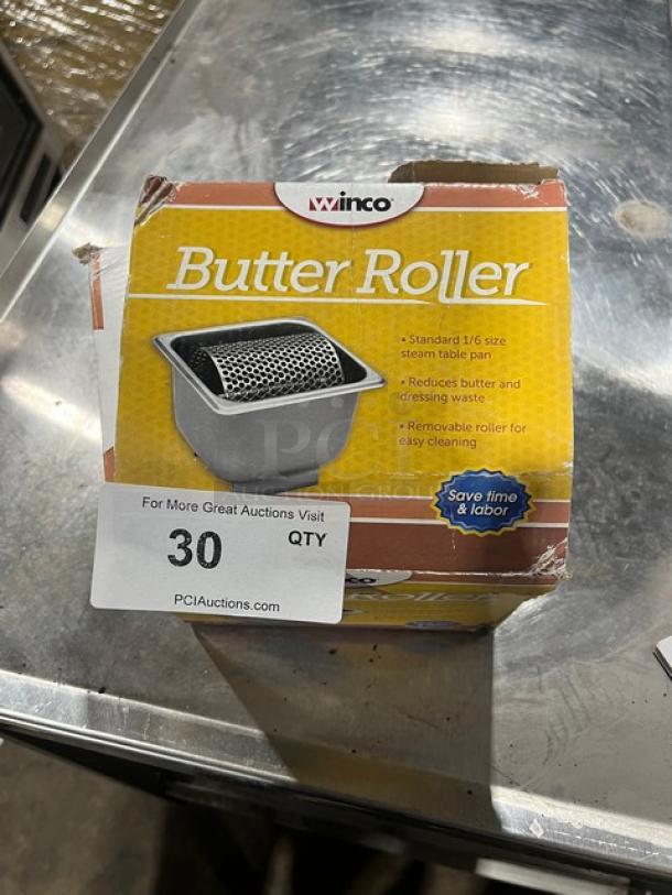 BRAND NEW! Winco Commercial Stainless Steel Butter Spreader/Roller! - Image 1 of 3