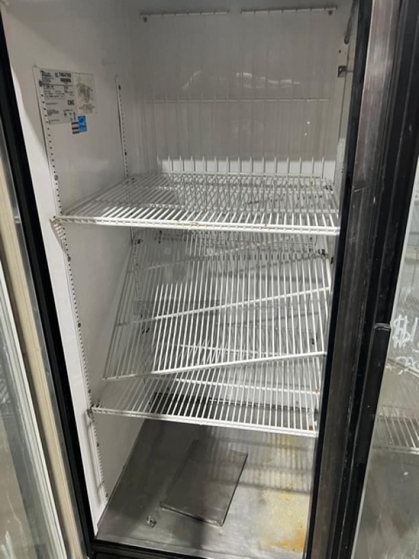 True Commerical Double Glass Swing Door Reach In Merchandiser Freezer! Energy Star Certified! With Adjustable Poly Coated Wire Racks! Model: GDM-49F SN: 7464769! 115/208-230V 1 Phase! On Casters! - Image 2 of 5