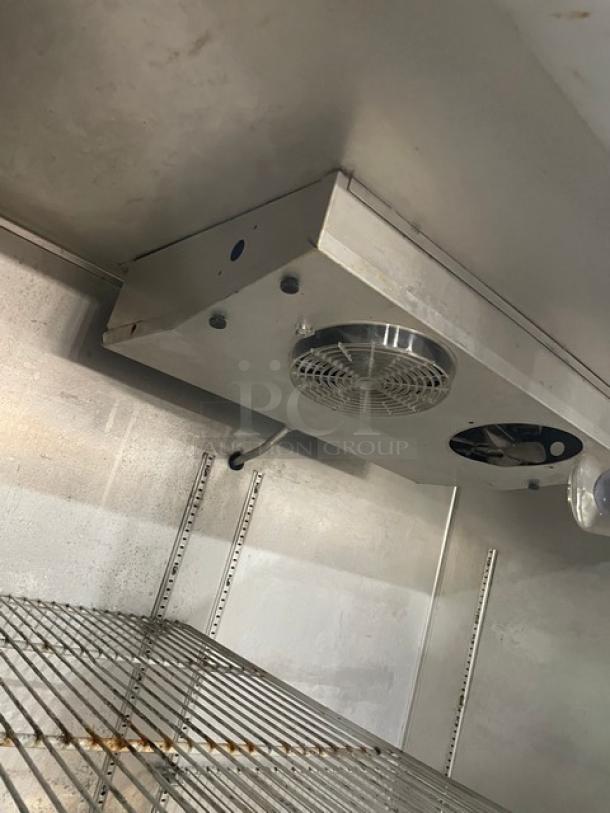 Continental Commercial Stainless Steel Solid 2 Door Reach In Refrigerator! With Poly Coated Wire Rack! Model: 2R SN: 14367341! 115V 1 Phase! On Casters! - Image 6 of 12