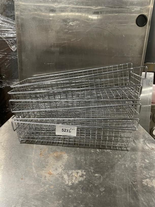 Commercial Chrome Plated Wired Bakery Display Baskets! 6X Your Bid! - Image 1 of 7