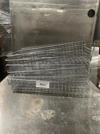 Commercial Chrome Plated Wired Bakery Display Baskets! 6X Your Bid!