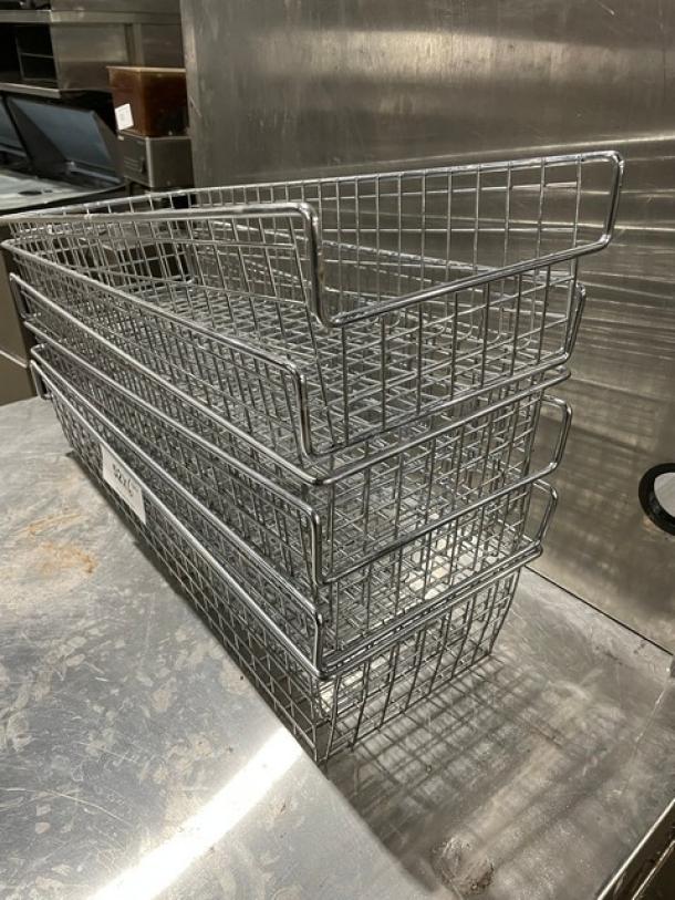 Commercial Chrome Plated Wired Bakery Display Baskets! 6X Your Bid! - Image 2 of 7