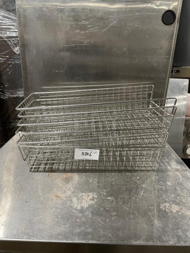 Commercial Chrome Plated Wired Bakery Display Baskets! 6X Your Bid! - Image 1 of 8