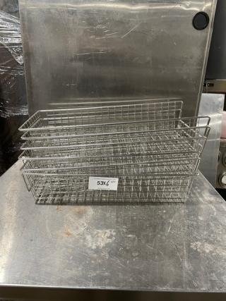 Commercial Chrome Plated Wired Bakery Display Baskets! 6X Your Bid!