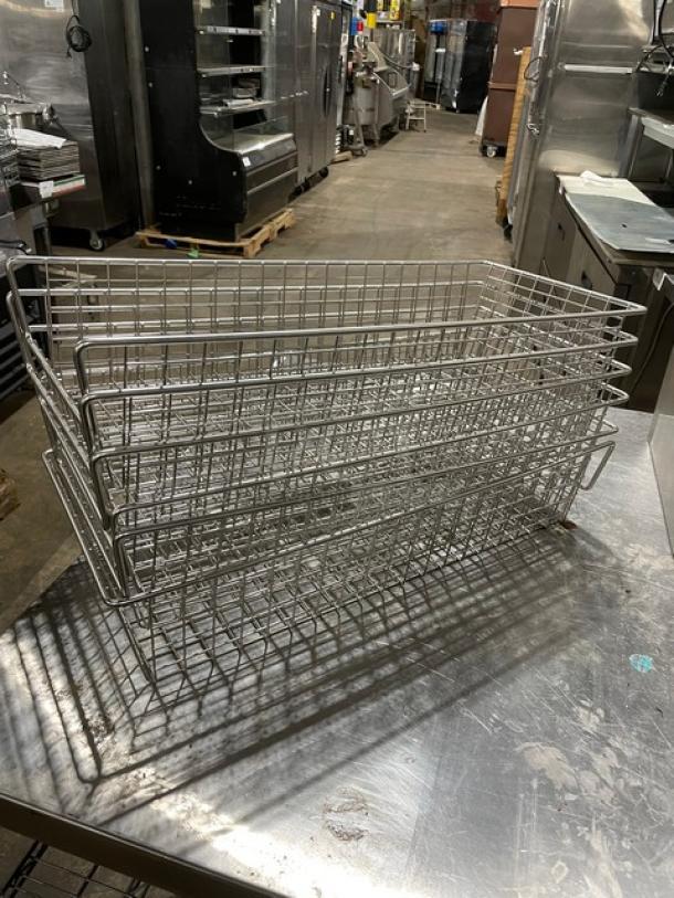 Commercial Chrome Plated Wired Bakery Display Baskets! 6X Your Bid! - Image 3 of 8