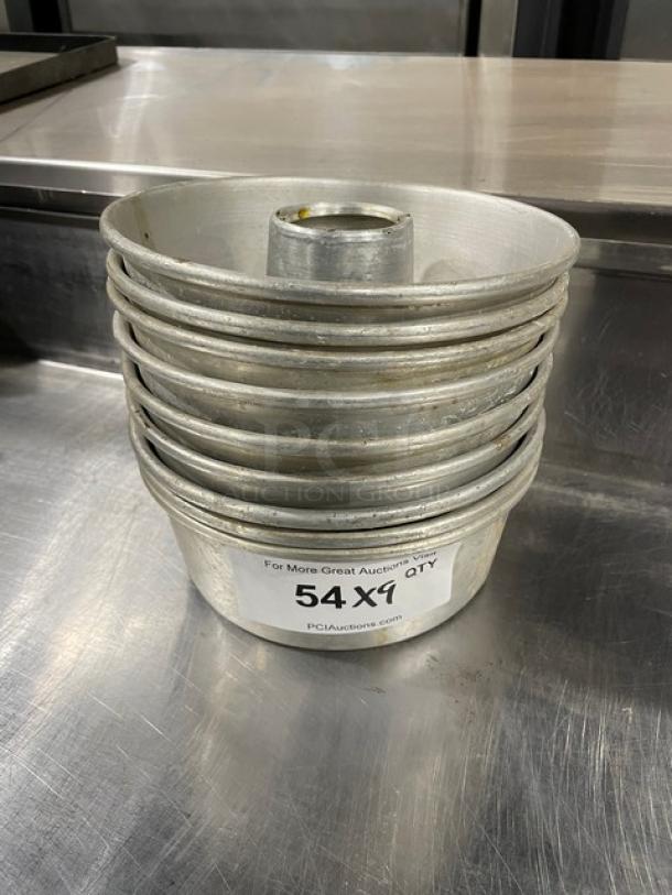 Commercial Round Tube/Bundt Cake Ring-Mold Baking Pans! 9X Your Bid! - Image 1 of 6