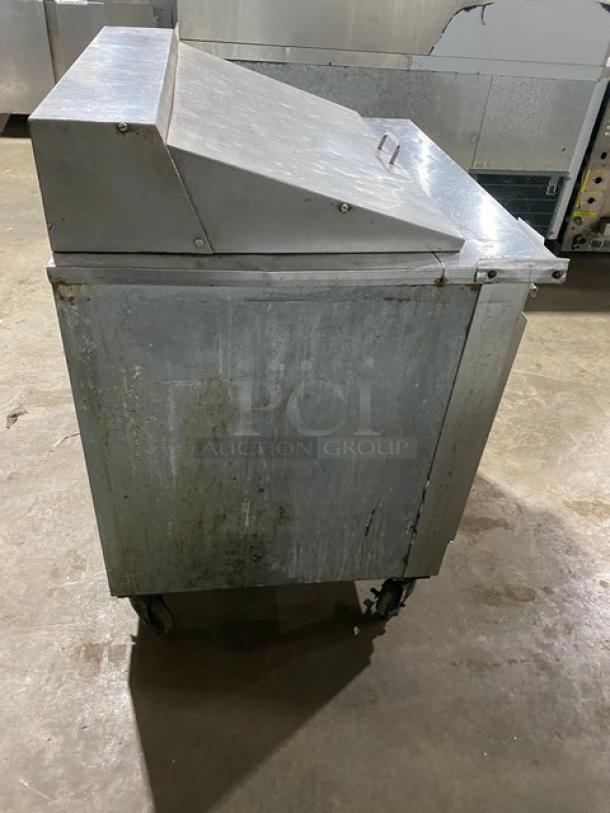 Cool-Tech Commercial Stainless Steel 2 Door Refrigerated 36" Bain Marie Style Mega Top Salad/Sandwich Prep Table! Model: Custom-36BMB SN: 116207! On Casters! - Image 4 of 11