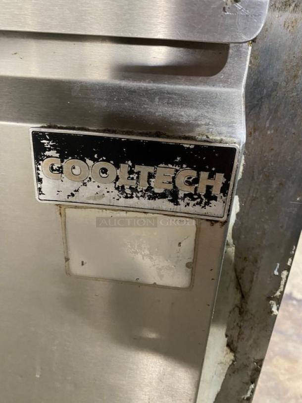 Cool-Tech Commercial Stainless Steel 2 Door Refrigerated 36" Bain Marie Style Mega Top Salad/Sandwich Prep Table! Model: Custom-36BMB SN: 116207! On Casters! - Image 10 of 11