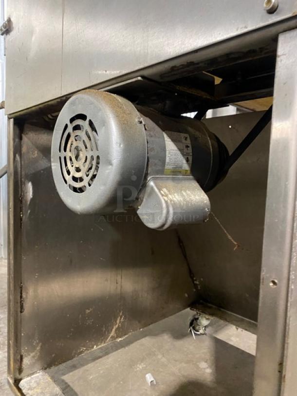 Commercial Stainless Steel Electric Powered Heavy Duty 2 Stage Conveyor Sheeter/Former! On Casters! Working When Removed! - Image 8 of 12