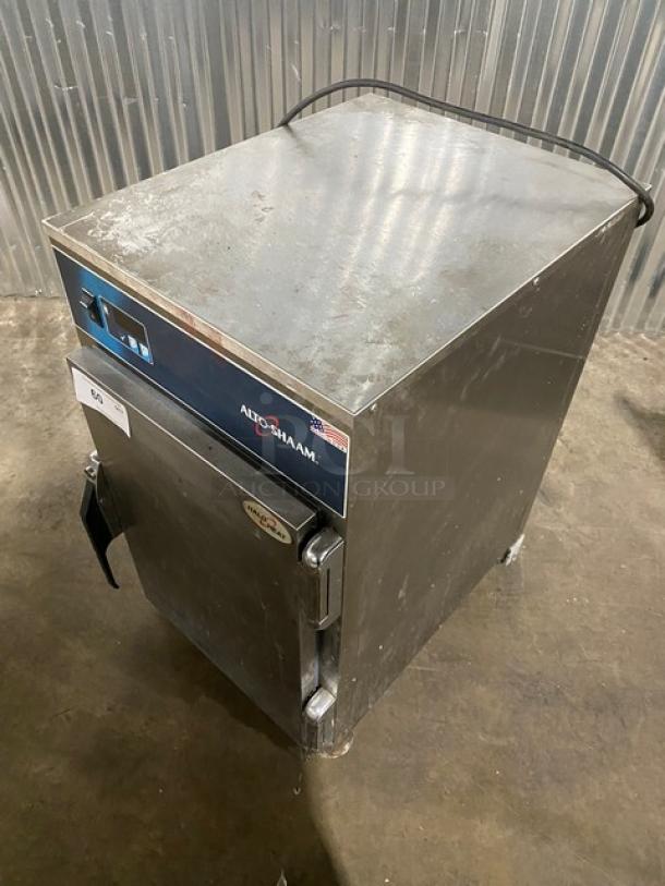 Alto-Shaam! 2018 Late Model! Halo Heat Series Commercial Stainless Steel Electric Powered 6 Pan Mobile Heated Holding Cabinet! With Built In Pan Holding Racks! Model: 500-S SN: 2287511-000! 120V 1 Phase! On Casters! Working When Removed! - Image 11 of 11