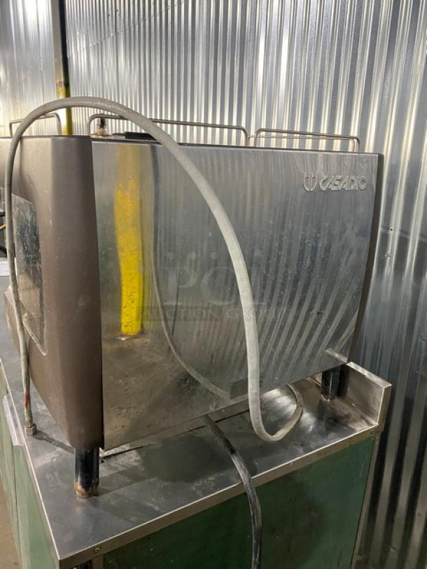 Casadio Dieci Series Commercial Stainless Steel Electric Powered Countertop High Performing Traditional 2-Group Espresso Machine! With Hot Water Dispenser & Multi-Directional Steam Wands! With Drip Tray! On Legs! - Image 3 of 13