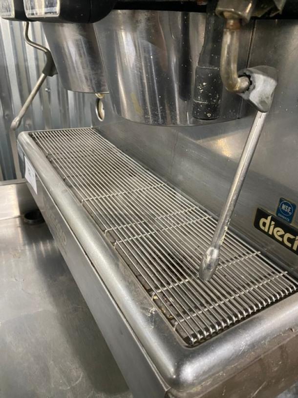 Casadio Dieci Series Commercial Stainless Steel Electric Powered Countertop High Performing Traditional 2-Group Espresso Machine! With Hot Water Dispenser & Multi-Directional Steam Wands! With Drip Tray! On Legs! - Image 7 of 13