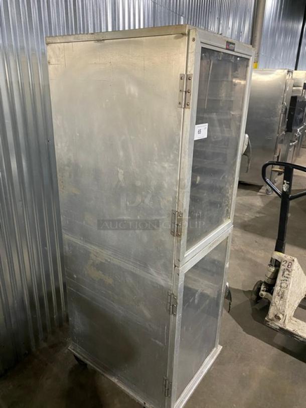 Lockwood Commercial Full-Height Dutch Door 18-Pan Display Cabinet! With Built In Pan Holding Rack! Model: CA72-RR18-L! On Casters! - Image 4 of 11