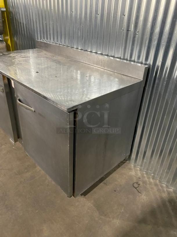 Traulsen Commercial Stainless Steel 2 Door 60" Worktop Refrigerator! With Back Splash! Model: UHT60-ZCF-LS SN: T79925J04! 115V 1 Phase! On Casters! - Image 2 of 11